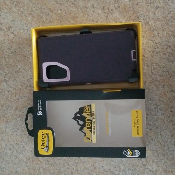 NWT Samsung Galaxy note10 protective Otterbox defender phone case purple - Picture 2 of 8
